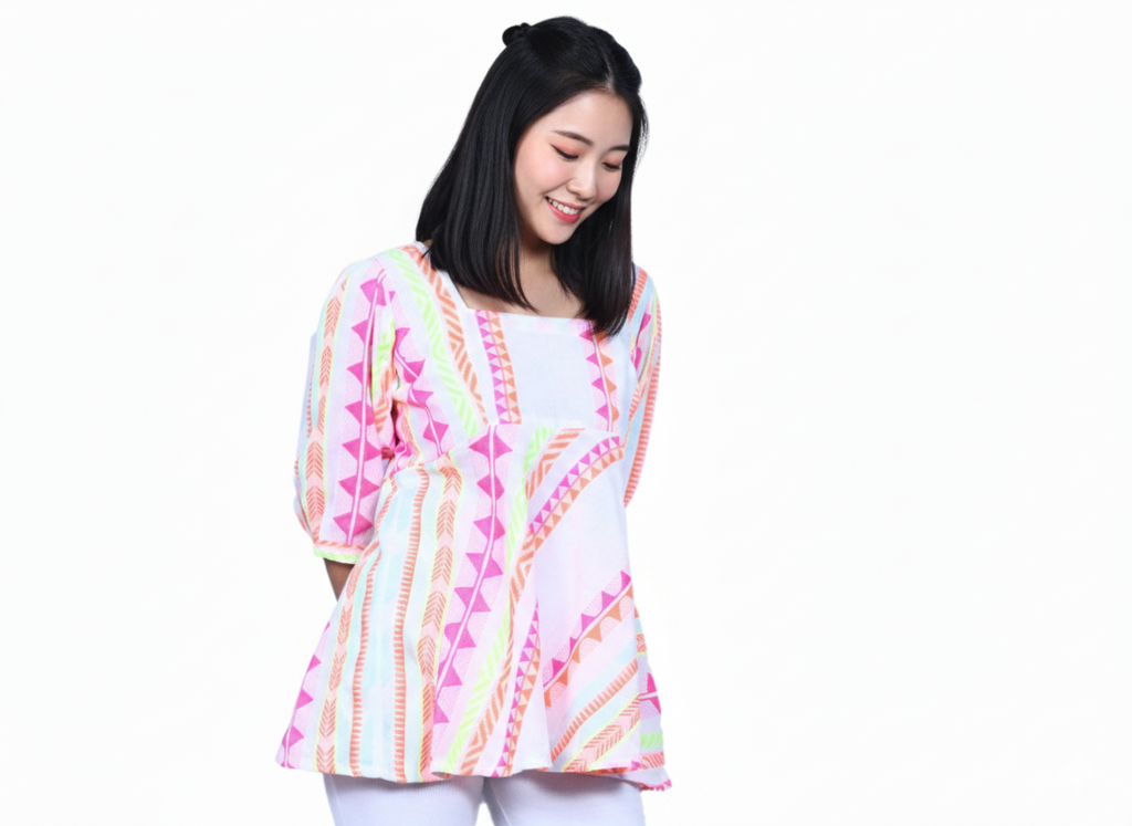 Women's Luminous Flare Sleeve Top